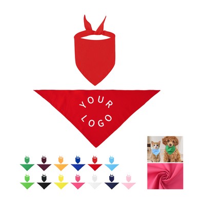 Customizable Triangle Pet Bandanas for Medium to Large Dogs