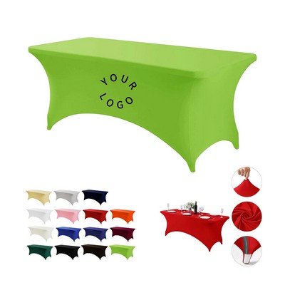 Polyester-Spandex Blend Stretch Table Cover With Full Color Print